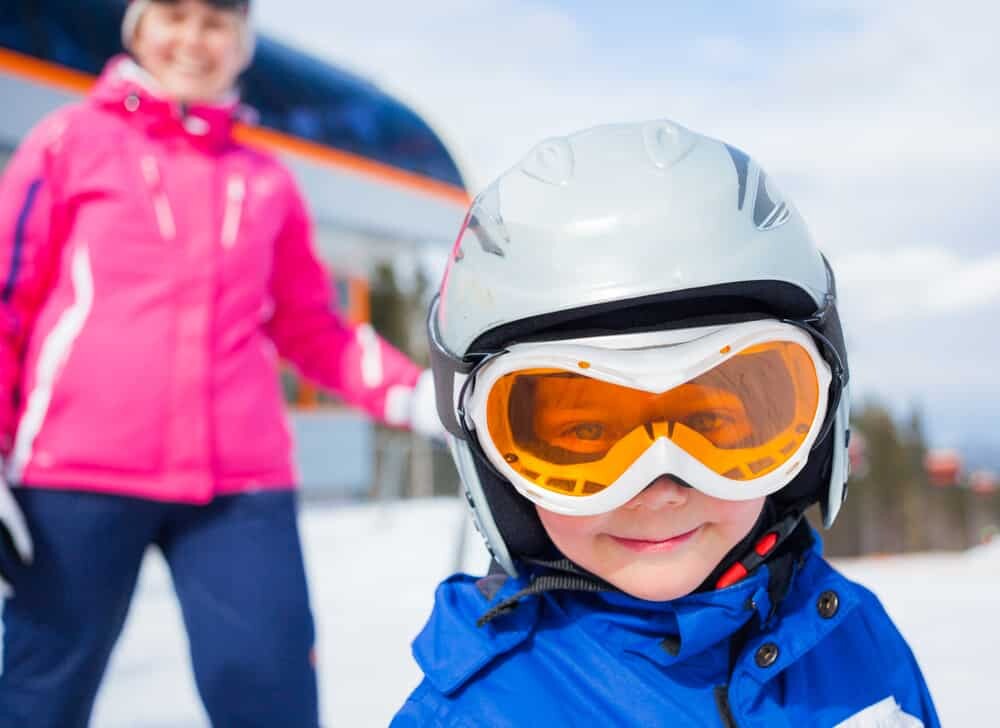 Children on Ski Transfers