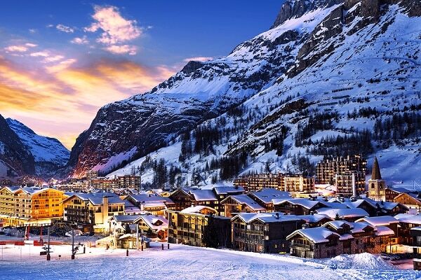 Val d’Isère - ein bevorzugter Wintersportort Val d’Isère