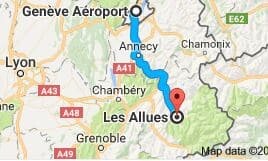 Geneva to Les Allues Directions