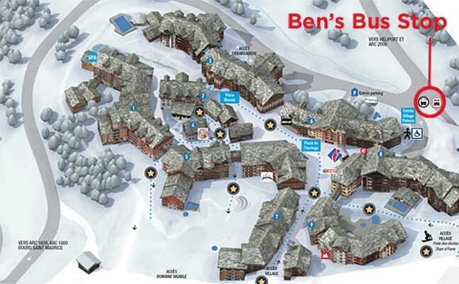 Les Arcs 1950 Ben's Bus Stop