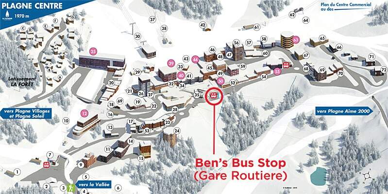 Plagne Centre Ben's Bus Stop