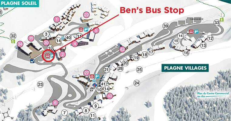 Plagne Soleil Ben's Bus Stop