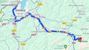 Geneva Airport to Flaine Directions