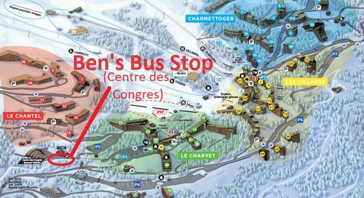 Les Arcs 1800 Bens Bus Stop