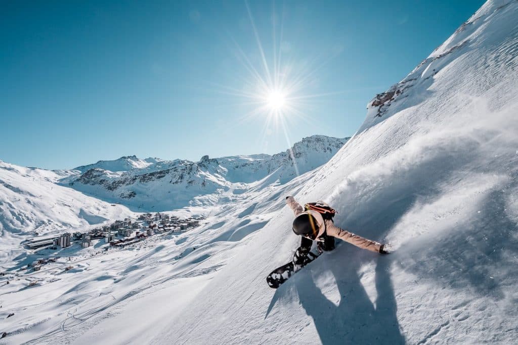 Tignes has fabulous freeride but its free nursery slopes are of more interest to beginners. Photo © andyparant.com.