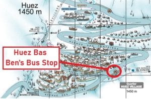 Huez en bas Alpe d'Huez Ben's Bus Stop